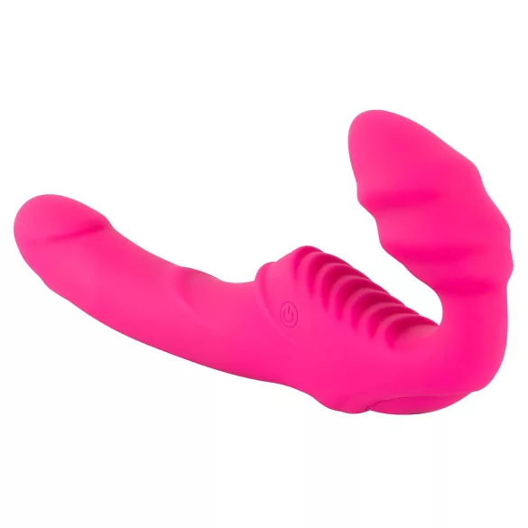 You2Toys - Double2Teaser - gode ceinture vibrant sans harnais (rose)