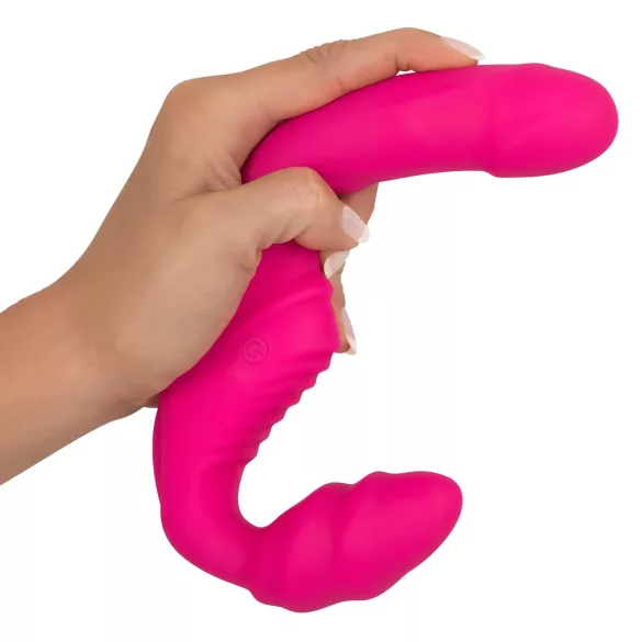 You2Toys - Double2Teaser - gode ceinture vibrant sans harnais (rose)