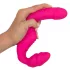 You2Toys - Double2Teaser - gode ceinture vibrant sans harnais (rose)