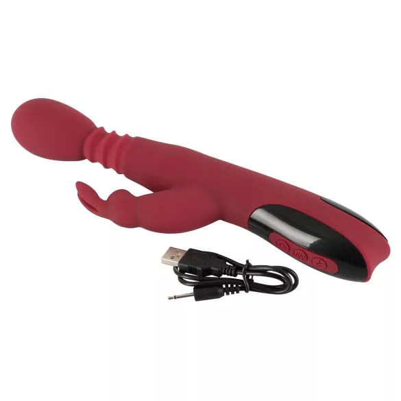 You2Toys Massager - vibromasseur point G à va-et-vient rotatif chauffant (rouge)