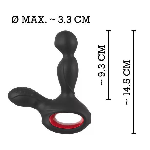 You2Toys - stimulateur prostate vibrant rotatif chauffant - silicone noir