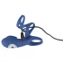 SMILE Couple - anneau pénis vibrant rechargeable - silicone bleu