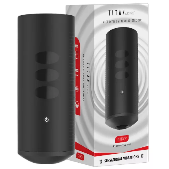 Kiiroo Titan Experience - masturbateur interactif rechargeable (noir)