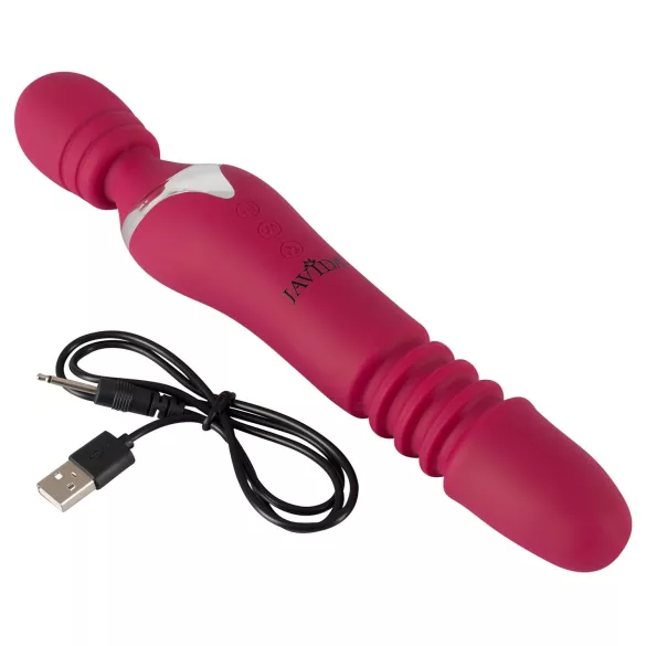 Javida Thrusting - vibromasseur masseur 3‑en‑1 (rouge)