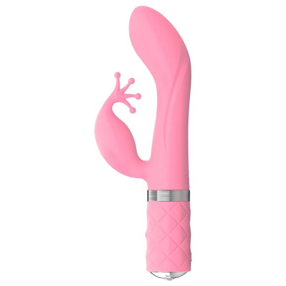 Pillow Talk Kinky - Vibromasseur rechargeable à double moteur pour le point G (rose)