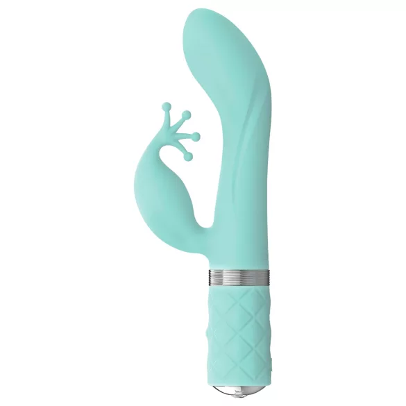 Pillow Talk Kinky - Vibro à 2 moteurs pour point G (turquoise)