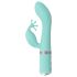 Pillow Talk Kinky - Vibromasseur rechargeable à double moteur pour point G (turquoise)