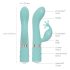 Pillow Talk Kinky - Vibromasseur rechargeable à double moteur pour point G (turquoise)