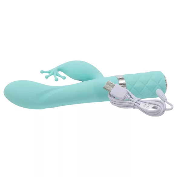 Pillow Talk Kinky - Vibro à 2 moteurs pour point G (turquoise)