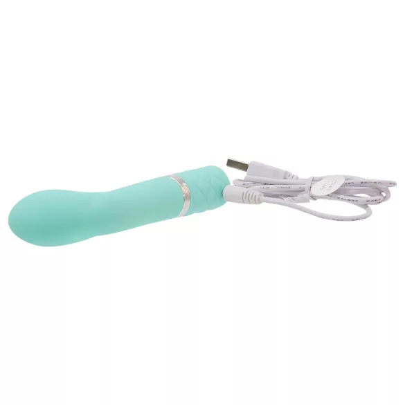 Pillow Talk Racy - vibromasseur point G rechargeable étroit - turquoise