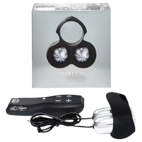 HOT Octopuss JETT - stimulateur gland 2 moteurs - silicone noir