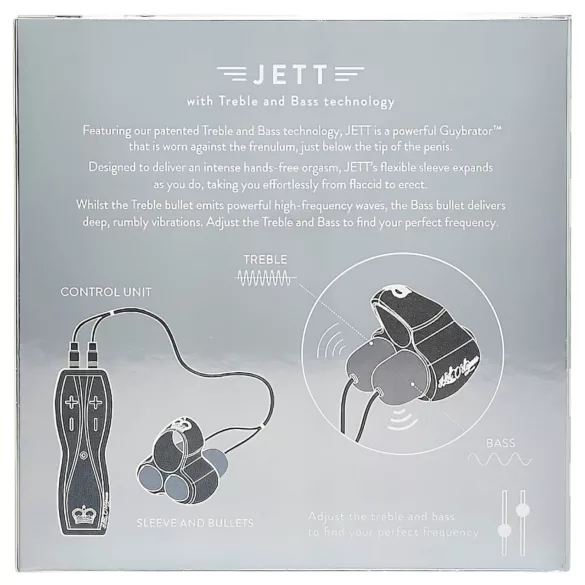 HOT Octopuss JETT - stimulateur gland 2 moteurs - silicone noir