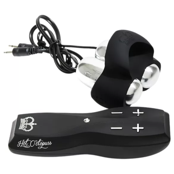 HOT Octopuss JETT - stimulateur gland 2 moteurs - silicone noir