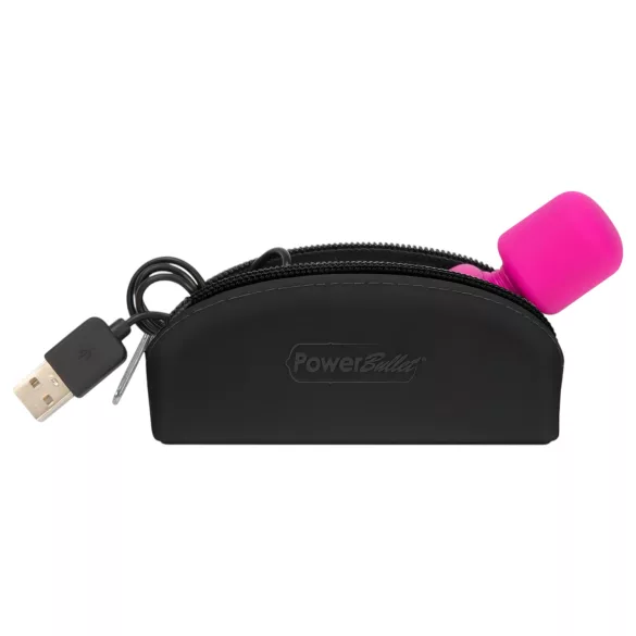 PalmPower - mini wand vibrant de poche - rose et noir