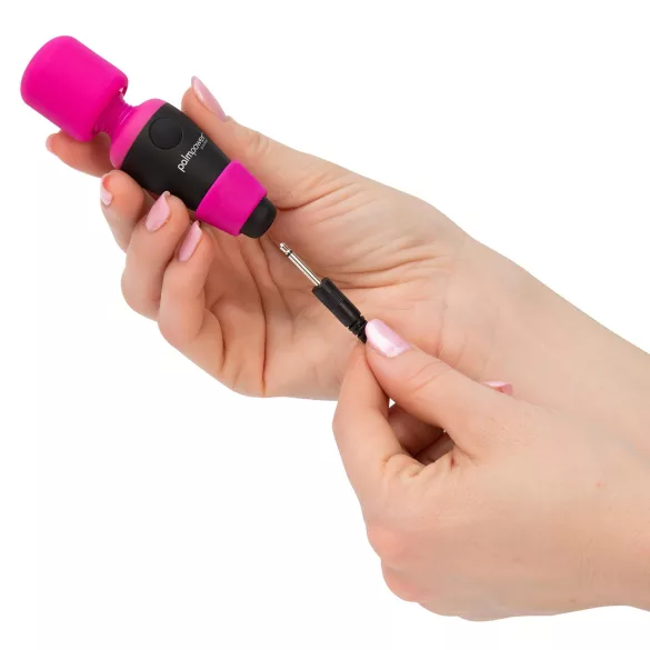 PalmPower - mini wand vibrant de poche - rose et noir