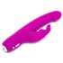 Happyrabbit Realistic Slim - vibromasseur mince à bras clitoridien (violet)