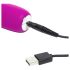 Happyrabbit Realistic Slim - vibromasseur mince à bras clitoridien (violet)