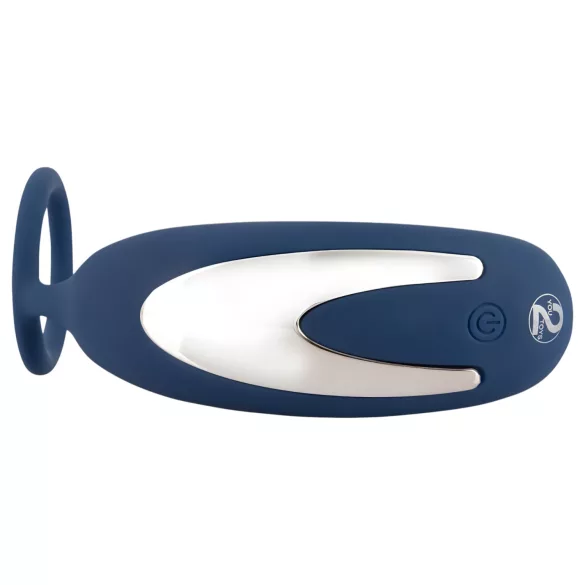 You2Toys - Plug anal vibrant prostate avec anneau pénis - silicone bleu