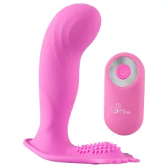   SMILE G-Spot Panty - vibromasseur portable rechargeable avec télécommande radio (rose)