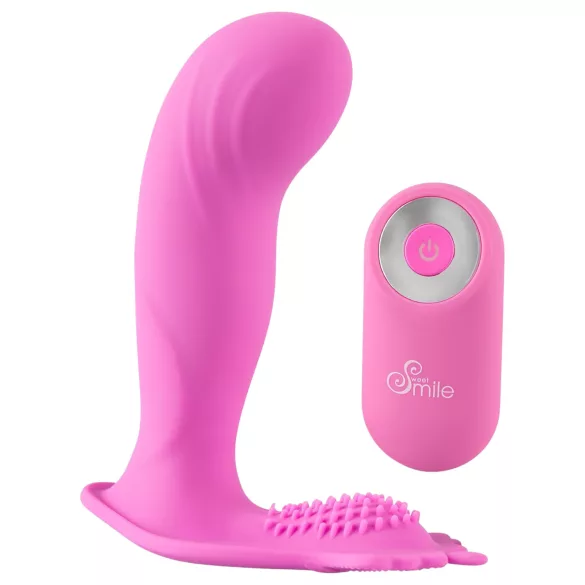 SMILE G-Spot Panty - vibromasseur portable rechargeable avec télécommande radio (rose)