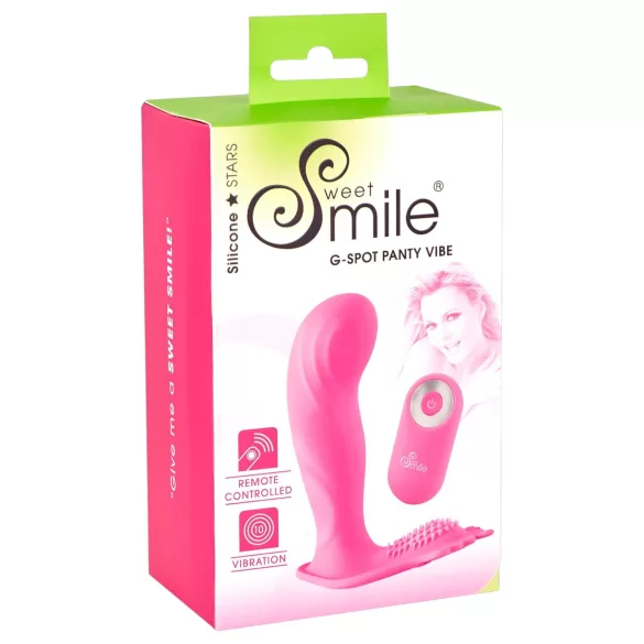 SMILE G-Spot Panty - vibromasseur portable rechargeable avec télécommande radio (rose)