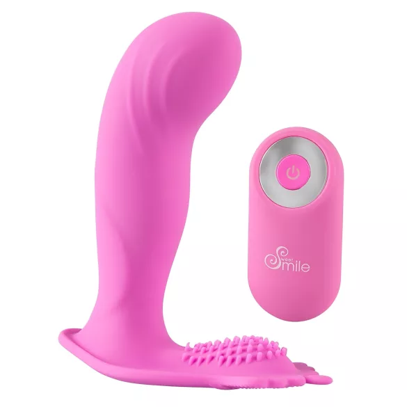 SMILE G-Spot Panty - vibromasseur portable rechargeable avec télécommande radio (rose)