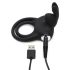 Anneau Pénien & Testiculaire Étanche Happyrabbit - Rechargeable (Noir)