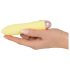 Cuties Mini Jaune - vibreur en silicone rechargeable (jaune)