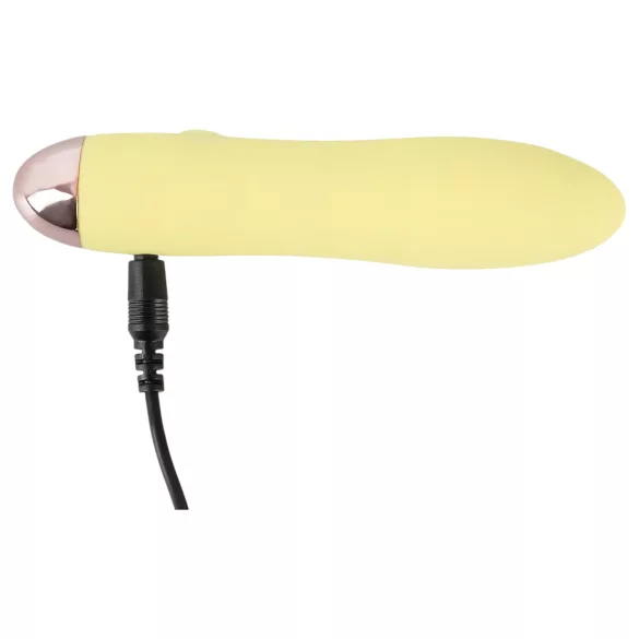 Cuties Mini Jaune - vibreur en silicone rechargeable (jaune)