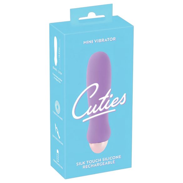 Cuties Mini Purple - vibromasseur silicone rechargeable (violet)
