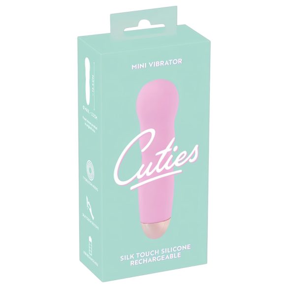 Cuties Mini Rose - vibromasseur ondulé, rechargeable (rose)