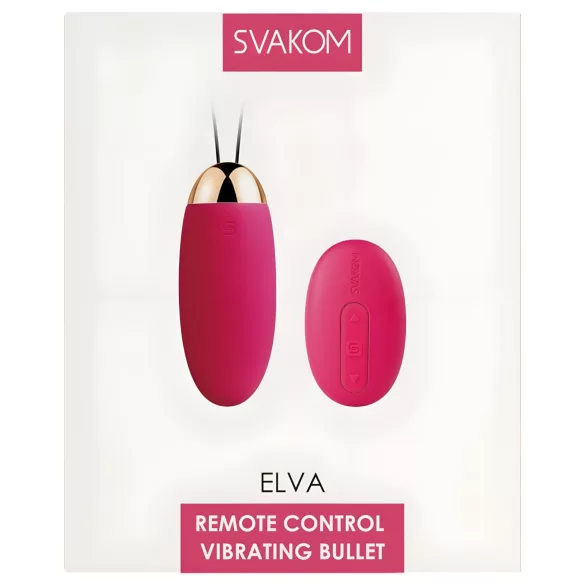Svakom Elva - œuf vibrant portable, rechargeable et télécommandé (rouge)