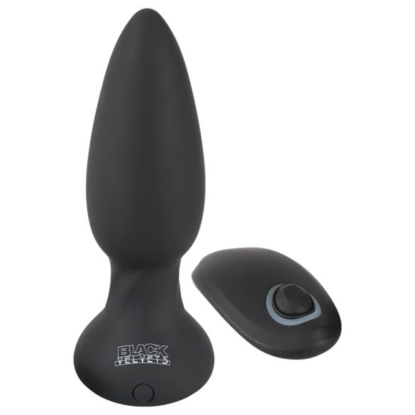 Black Velvet - stimulateur anal perlé rotatif (noir)