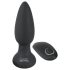 Black Velvet - stimulateur anal perlé rotatif (noir)