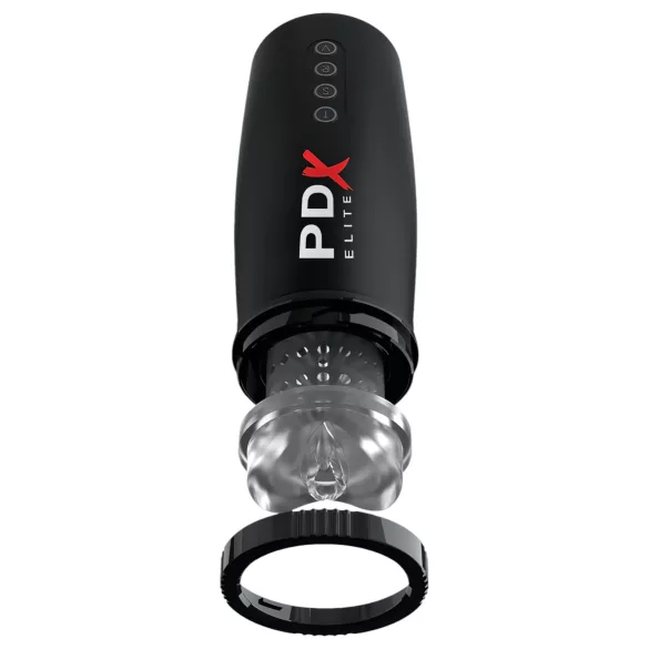 PDX Elite - masturbateur automatique mouvement va-et-vient aspiration - noir