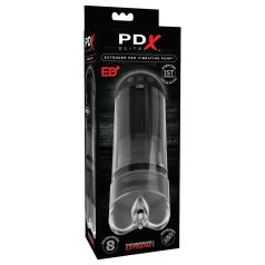   PDX Elite Extender Pro - vaginette vibrante aspirante rechargeable (noire)