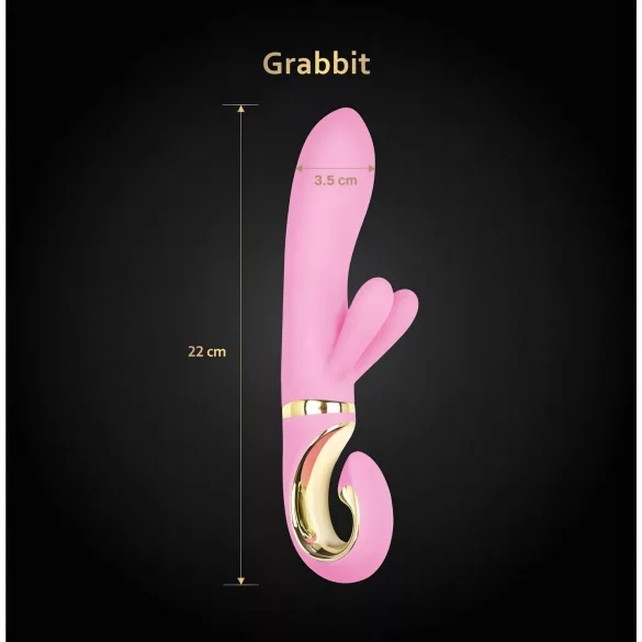 G-Vibe GRabbit - vibromasseur point G rechargeables 3 moteurs - rose