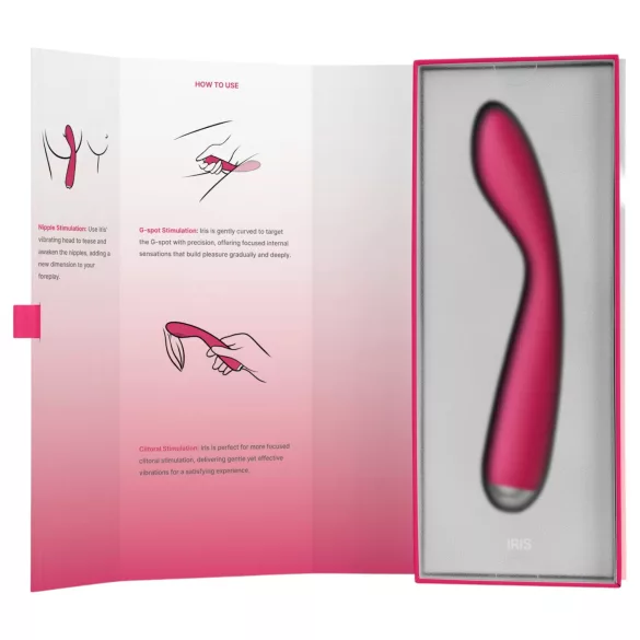 Svakom Iris - vibromasseur point G rechargeable étanche - rouge