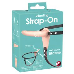   You2Toys - Strap-On - vibromasseur rechargeable à harnais (naturel)