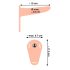 You2Toys - Strap-On - vibrateur rechargeable et attachable (naturel)
