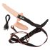You2Toys - Strap-On - gode ceinture double vibrant (naturel)