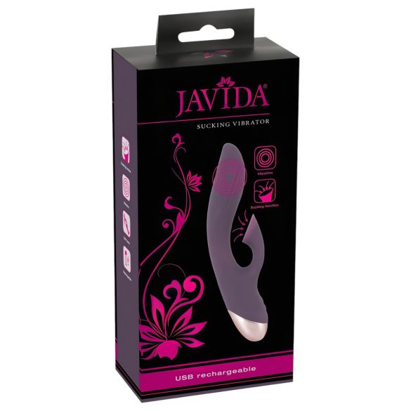 Javida - vibromasseur suceur clitoris étanche - silicone violet