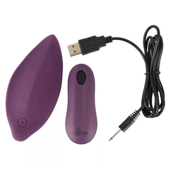 SMILE - vibromasseur clitoridien rechargeable - violet - culotte
