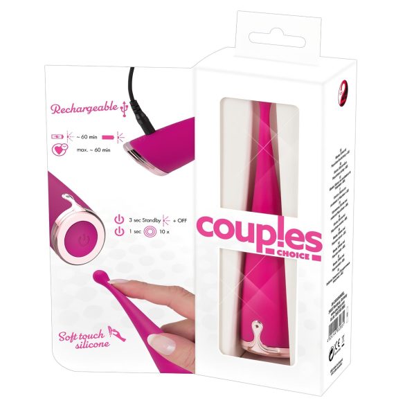 Couples Choice - vibromasseur clitoridien rechargeable - silicone rose