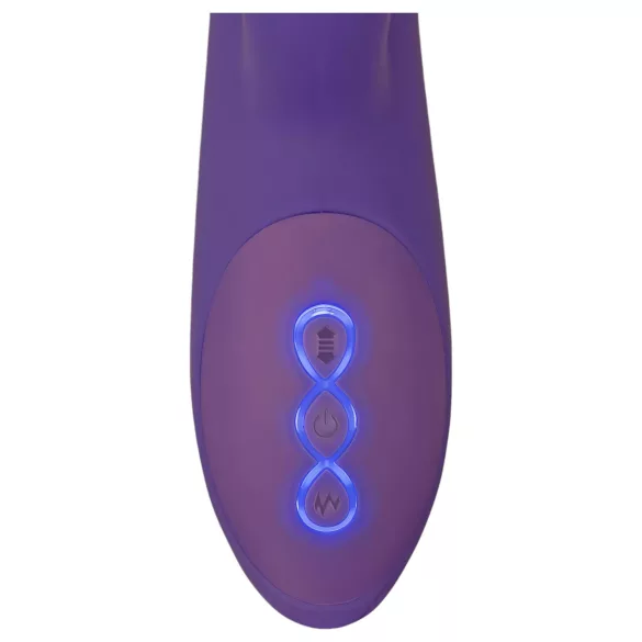 Smile Pearl - vibromasseur perlé à mouvements - silicone violet