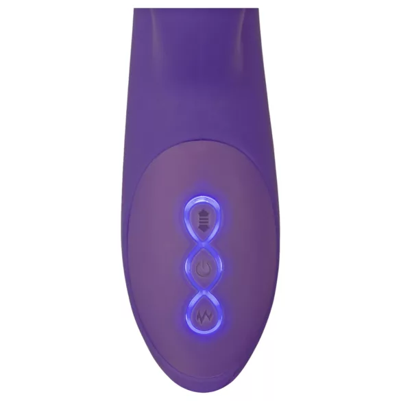 Smile Pearl - vibromasseur perlé à mouvements - silicone violet