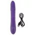 Smile Pearl - vibromasseur perlé à mouvements - silicone violet