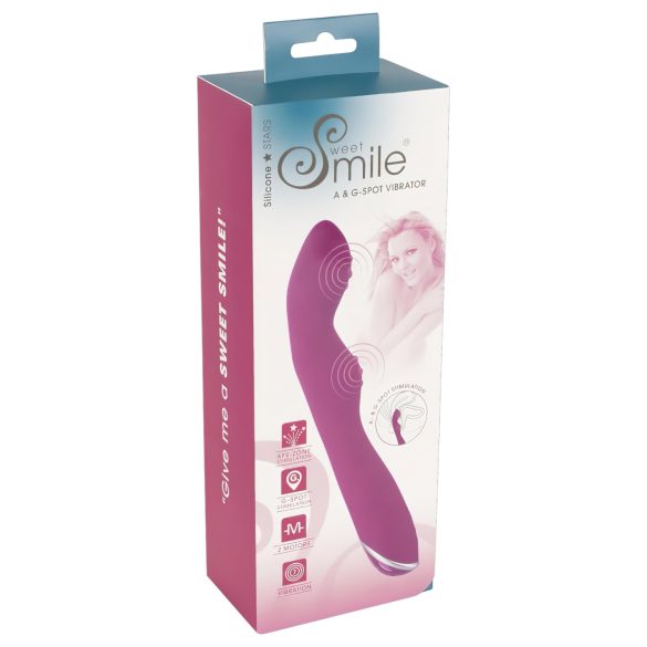 SMILE - Vibrateur flexible A et G incitant (rose)