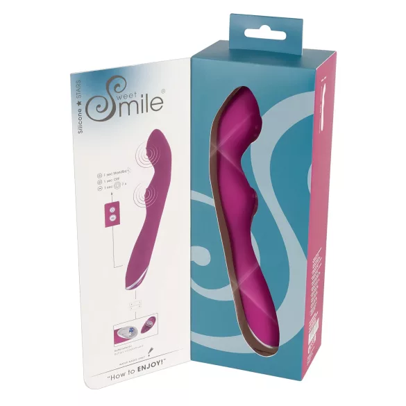 SMILE - vibromasseur flexible point A et point G - rose