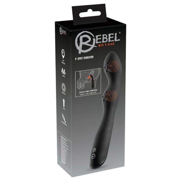 Rebel P-Spot - Vibrateur prostatique double moteur (noir)